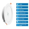 Motion Sensor Light Bulb, LED Recessed Ceiling Light, 5 in.