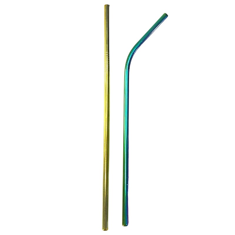 GIPEL Popotes de Acero Inoxidable Reusables - Set de 2