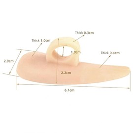 JJiaoLinin Hammer Toe Straightener Cushions, 6 Pieces Hammer Toe Cushion Toe Crests Pads Hammer Toe Gel Pads Corrector for Overlapping Toe Prevent Blisters, Shoe Friction Curled Toes