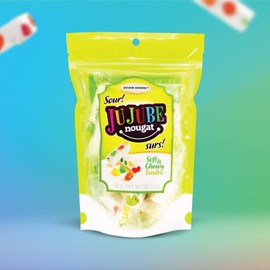 Golden Bonbon Italian Jujube Nougat Candy Original Flavor, Soft and Chewy With Fruity Jelly Beans Original Recipe, 5.3 Ounces (Sour - Pack of 3)