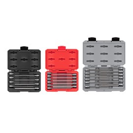 TEKTON 3/8 Inch Drive Long Hex and Torx Bit Socket Set with Cases, 31-Piece (1/8-3/8 in., 3-10 mm, T10-T60) | SHB91900