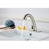 HHOOMMEE Commerical Automatic Touchless Bathroom Sink Faucet Brush Nickle Motion
