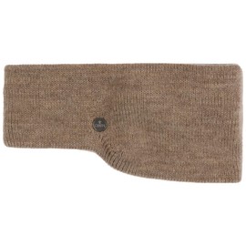 LIERYS Mono Classic Headband Women / Men (7.5 cm Wide) - Made in Germany - Ear Warmers Lined with Fleece - Knitted Band One Size (55-60 cm) - Headband with Lining Autumn/Winter, beige