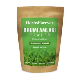HerbsForever Bhumi Amalaki Powder | Phyllanthus Niruri | Ayurvedic Herb for Wellness, Detox & Vitality | Non-GMO, Vegan, Gluten-Free | Natural Supplement | 454 GMS