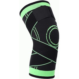 1 Rodillera Ajustable con Manga de compresión para Rodilla, Doble Banda de compresión, diseño Transpirable para Correr, Baloncesto, béisbol,