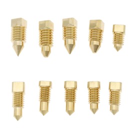 EMSea 10 Pcs Radiator Bleed Screw Repair Kit Rotatable Thread Control for Bleed Valve Plugs Reducing Pressure Bleeding Brass