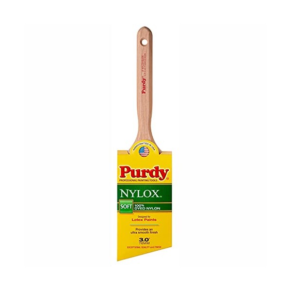 3" Purdy 144152230 Nylox Glide Angled Sash Paint Brush, Tynex