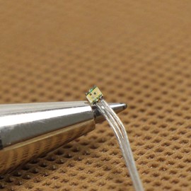 T0603RGY 20 Pieces Pre-Soldered Micro Brad Cables SMD LED Yellow Green Red Model Lamp Model Layout Decor