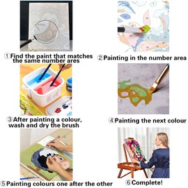 One Piece Paint by Numbers, Anime Painting by Numbers, Paint by Numbers Adult, Paint by Numbers Adult, with Brush, Acrylic Pigment Drawing, 40 x 50 cm (3-One Piece)