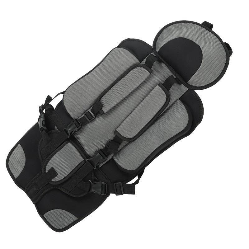 Children Safety Seat Simple Car Portable Seat Foldable Adjustable Strap
