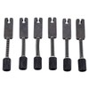 6 Pcs Headless Electric Guitar Bridge Saddle Precise Pitch Adjustment