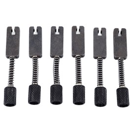6 Pcs Headless Electric Guitar Bridge Saddle Precise Pitch Adjustment Metal Headless Guitar Bridge