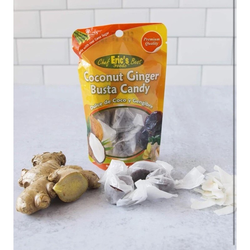 Chef Eric Coconut ginger busta candy 12 Dozen Bag