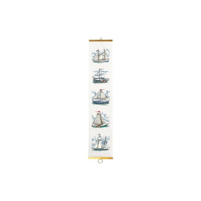 Permin Boats Bell Pull Counted Cross-Stitch Kit