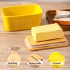 Hasense Porcelain Butter Dish with Lid, Ceramic Butter Dish with