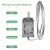 Houseup Mini Fridge Thermostat, 3 Pin WDF-16 Universal Freezer Refrigerator
