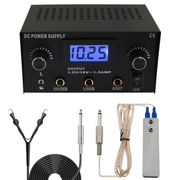 Romlon LCD Display Power Supply with Foot Pedal and Clip Cord
