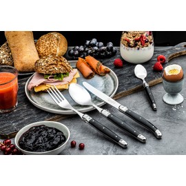 Laguiole Style de Vie Premium Line Forks, 6 Pieces, Black