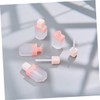 Housoutil 10pcs Bulk Lip Gloss Bottles Abs Material Shaped Lip