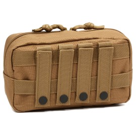 Orca Tactical Horizontal Multi-Purpose Molle Admin Pouch Utility EDC Tool Gear Gadget Waist Bag Organizer (Coyote Brown)