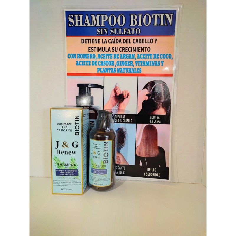 Hair Renew J&G Renew Biotin Shampoo & Conditioner 2in1. For