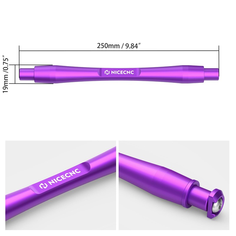 NICECNC Purple Foot Pegs Support Brace with O-Rings Compatible with