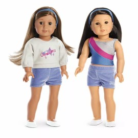 American Girl 2-in-1 Gymnastics Practice Outfit for 18-inch Dolls NEW in box