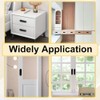 Deyixinup 2 PCS Side Hole Flush Pull Black Oval Embedded