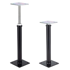 YMSZGBZG 2 Pack Adjustable Floor Jack,Mini Screw Jack,Telescoping Jack for Temporary Support,Post 12" to 16" (Black).