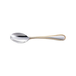 Noritake 11Y/83AK Dessert Spoon, 7.3 inches (18.5 cm), Gold Marquise Shape, 1 Piece, Stainless Steel (Partial Gold Plating)