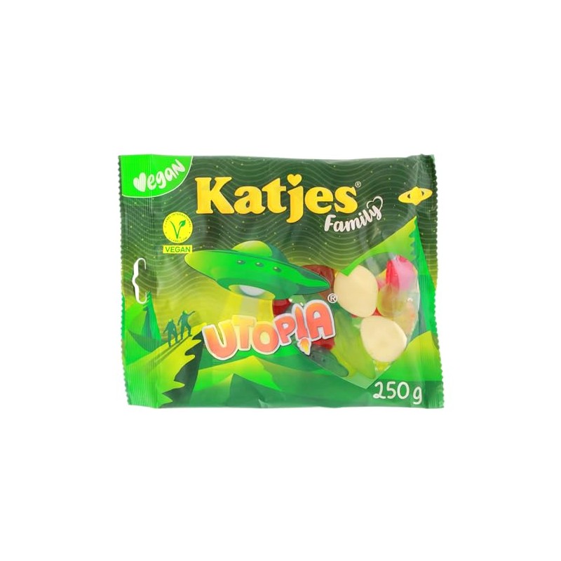 Katjes Family Utopia Vegan Fruit Gums, Pack of 22 (22