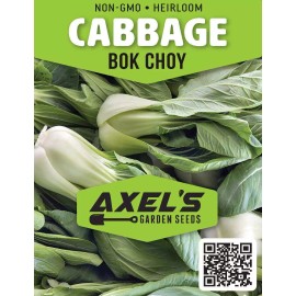 Axel's Garden Seeds Bok Choy Cabbage Seeds | Heirloom | Non-GMO | Fresh Garden Seeds - 200 Seeds