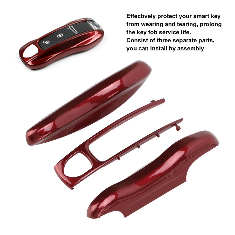 Car Remote Control Key Protective Cover 3 Parts Replacement for
