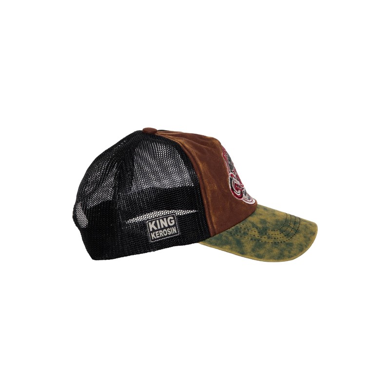 King Kerosin Men's Trucker Cap Vintage Retro Bobber Motorcycle Biker