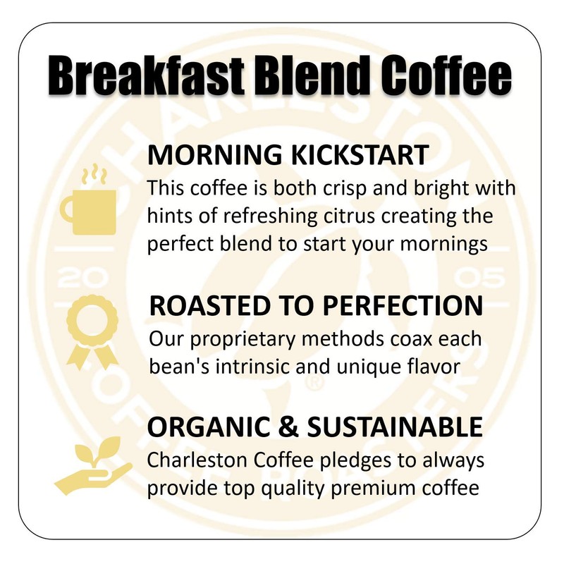 Charleston Coffee Roasters | Specialty Organic Ground Bag | Hand