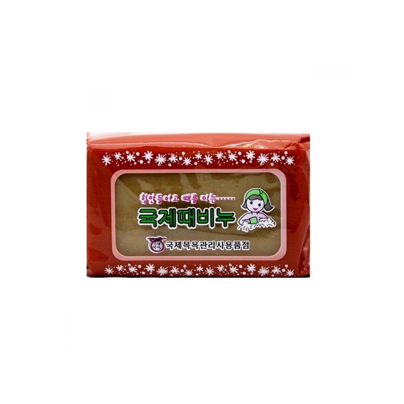 BTM 힘 샤워비누 안들이고 때를미는 국제 때비누 200g 비누 솝
