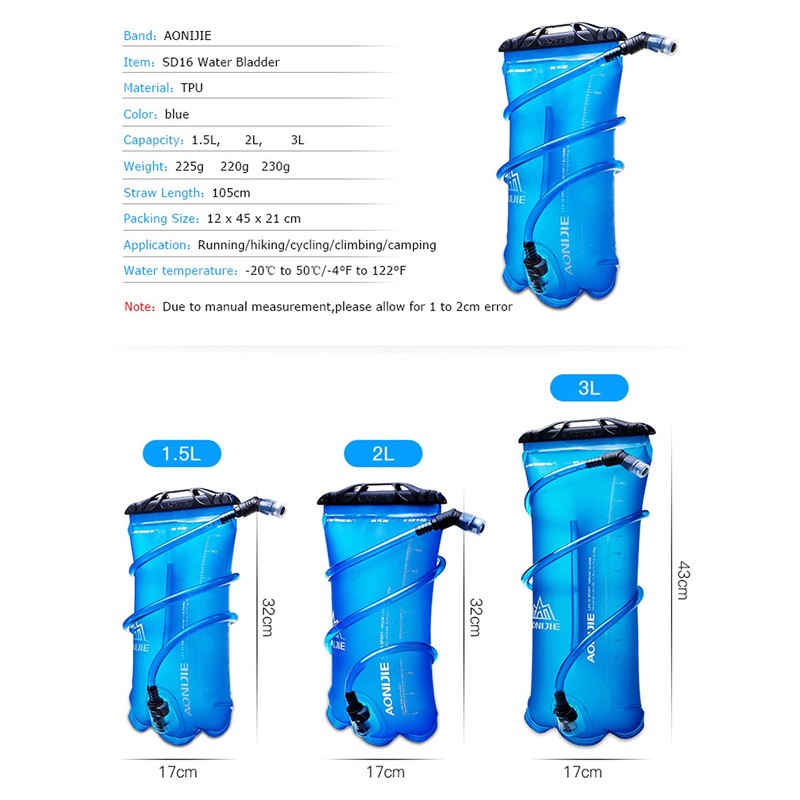 LOVARTS BEAUTY Hydration Bladder Water Bladder BPA Free Water Container