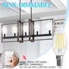 GvvooHome Candelabra Light Bulbs 40 watt, Chandelier Light Bulbs Non-Dimmable