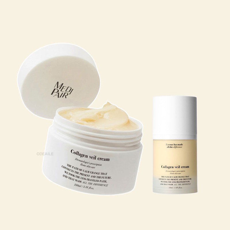 Medipair Collagen Veil Cream 50ml Moisturizing Whitening Elasticity [Small Volume]