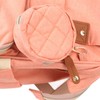 Pink Diaper Bag Backpack Multi Compartment Waterproof Large Capacity Travel