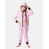 Merry Style MS10-223 Girls' Romper, Sleeping Suit with Hood, Pink