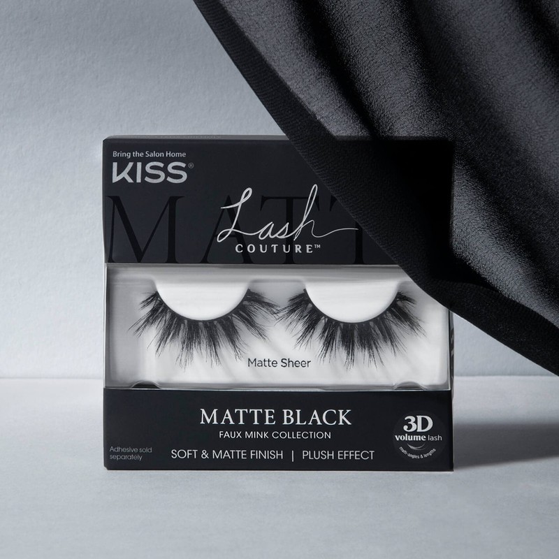 KISS Lash Couture Matte Black Collection 1 Pair of False