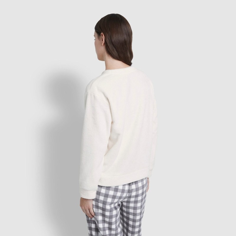 JAJU [JAJU] Women's Microfiber Pajama T-Shirt_Ivory