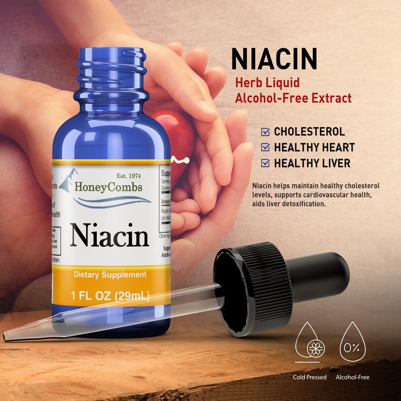 Niacin Liquid Drops Made in The USA - Vitamin B3