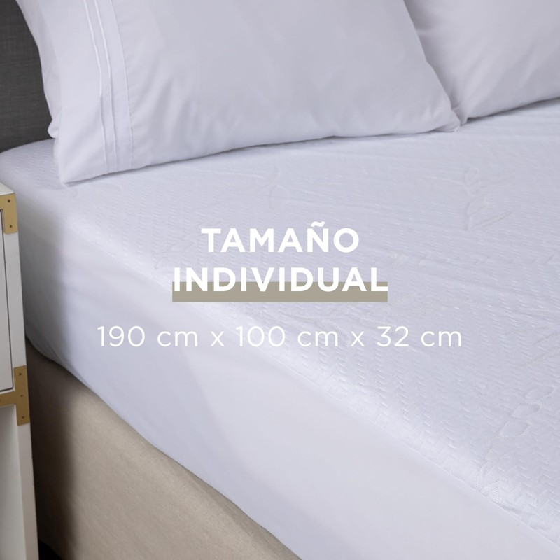 MAISON DECO - Cubre Colchon Bambu Impermeable - Cubre Colchon