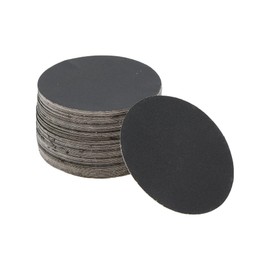 X AUTOHAUX Sandpaper Hook & Loop Sanding Sheets 75x75mm Black 320 Grit Efficient Grinding and Polishing Automobile Manufacturing and Repair Metal Processing