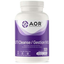 AOR AOR UTI Cleanse 100mg 120 Tablets 60-Day Supply - D-Mannose & Cranberry Juice Extract - Supports Urinary Tract Wellness, Non-GMO, Vegan, Gentle on Digestion, Natural Balance & Hydration for Women