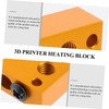 BUGUUYO 2pcs Aluminum Alloy Heater Block for Printer Extruder High