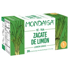 MONDAISA - Lemon Grass Herbal Tea, 20 Tea Bags (Pack of 4), KOSHER Certified