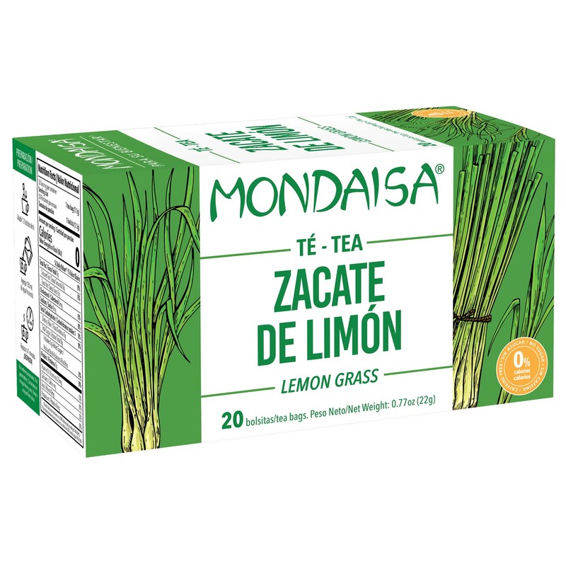 MONDAISA - Lemon Grass Herbal Tea, 20 Tea Bags (Pack